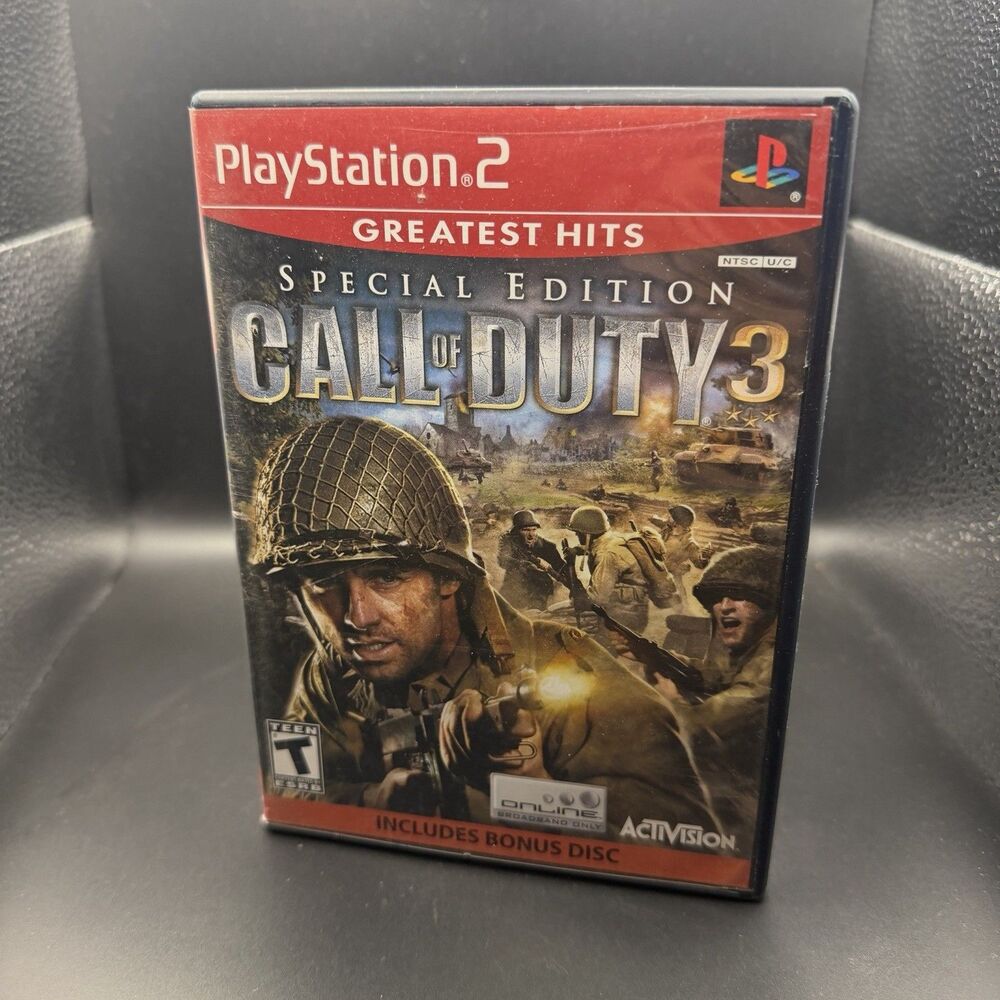 Call of Duty 3: Special Edition - (PS2, 2007) *CIB w/ bonus disc* PlayStation 2
